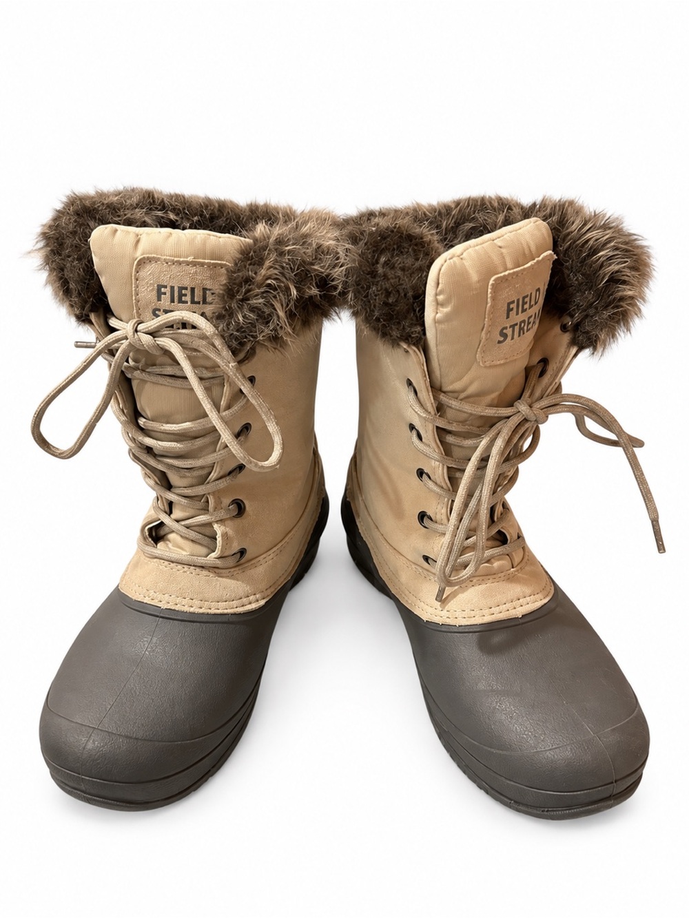 Field & Stream Women's Tan and Gray Winter Boots Size 7